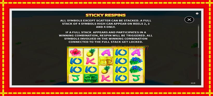 Slot machine Tiki Secret with access to free game online, picture 5