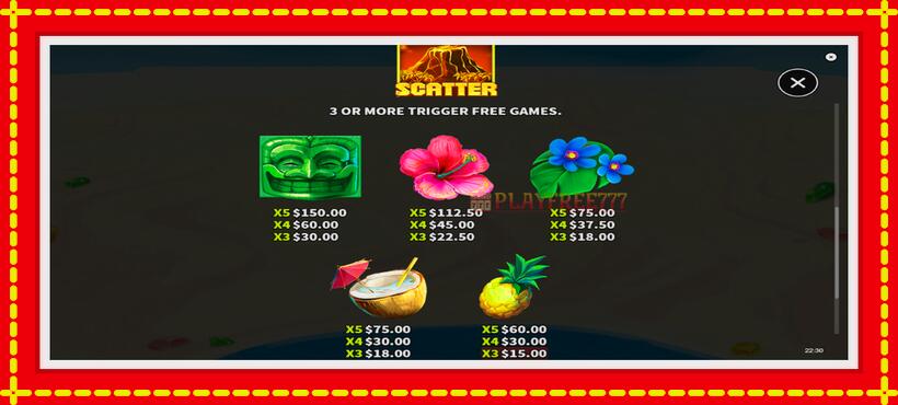 Slot machine Tiki Secret with access to free game online, picture 6