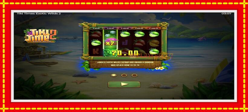 Slot machine Tiki Time Exotic Wilds 2 with access to free game online, picture 1