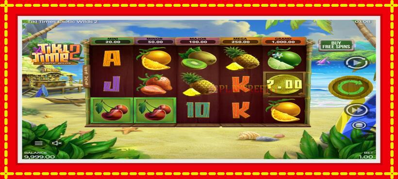 Slot machine Tiki Time Exotic Wilds 2 with access to free game online, picture 2