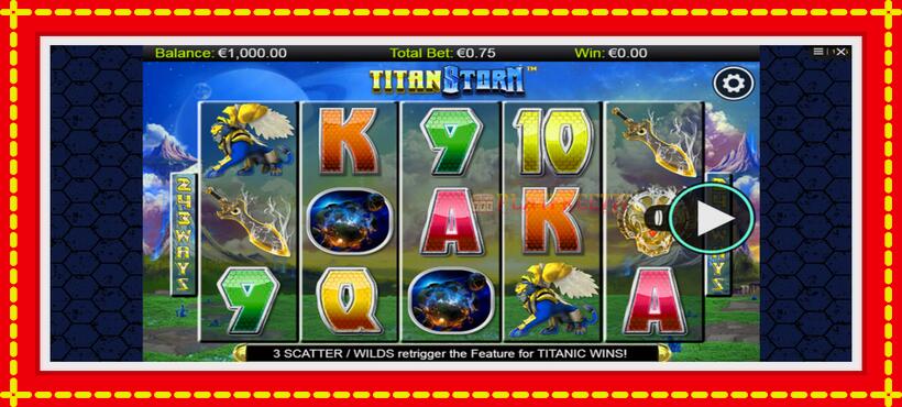 Slot machine Titan Storm with access to free game online, picture 1