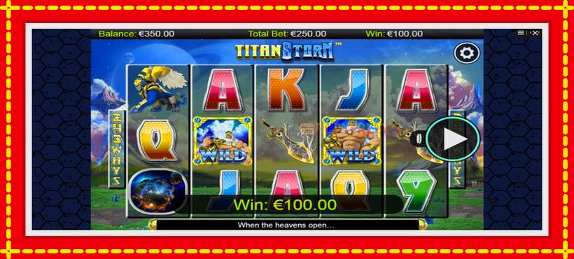 Slot machine Titan Storm with access to free game online, picture 2