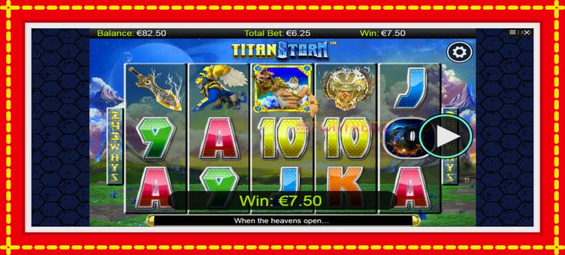 Slot machine Titan Storm with access to free game online, picture 4