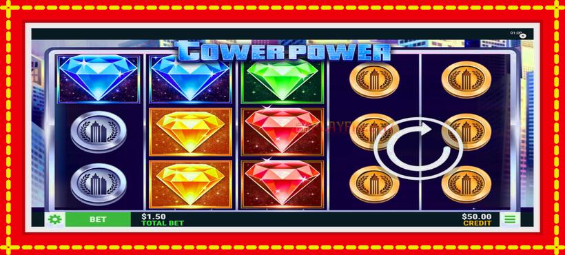 Slot machine Tower Power with access to free game online, picture 1