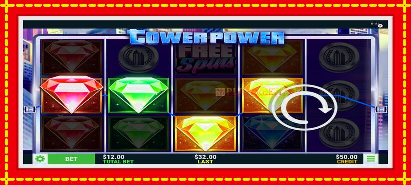 Slot machine Tower Power with access to free game online, picture 3