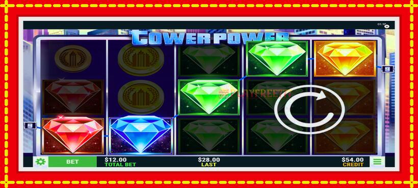 Slot machine Tower Power with access to free game online, picture 4