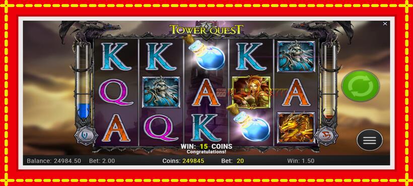 Slot machine Tower Quest with access to free game online, picture 4