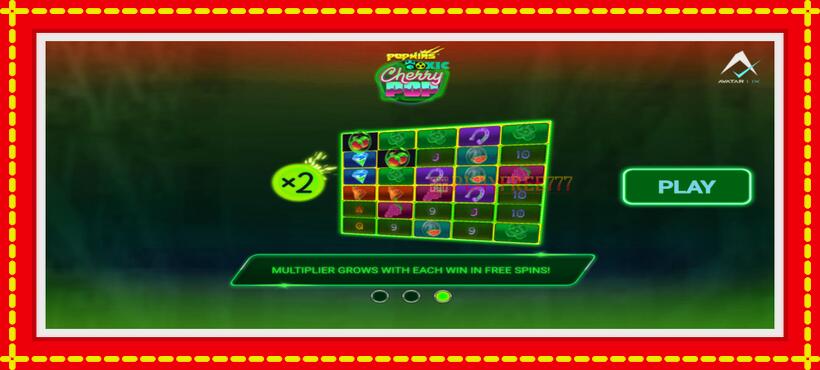 Slot machine Toxic CherryPop with access to free game online, picture 1