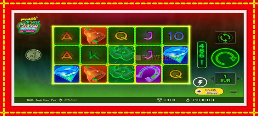 Slot machine Toxic CherryPop with access to free game online, picture 2