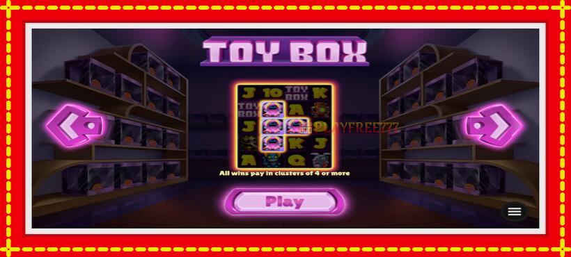 Slot machine Toy Box with access to free game online, picture 1