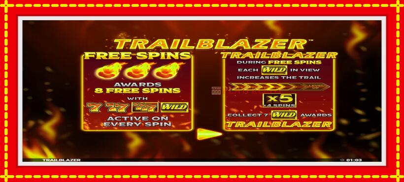 Slot machine Trailblazer with access to free game online, picture 1