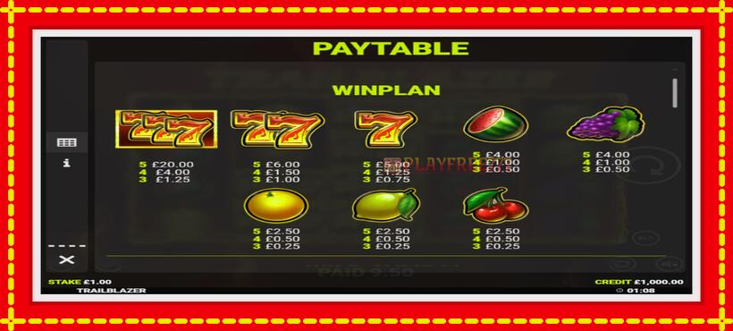 Slot machine Trailblazer with access to free game online, picture 4