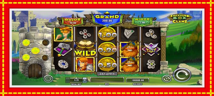 Slot machine Treasure Box Clans with access to free game online, picture 2