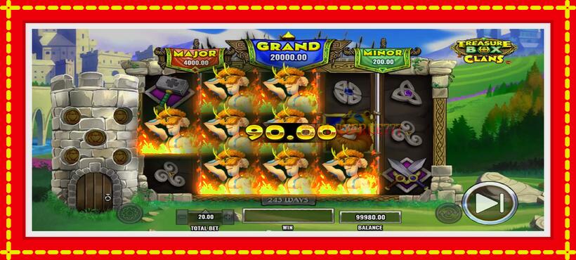 Slot machine Treasure Box Clans with access to free game online, picture 3