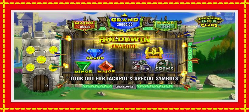 Slot machine Treasure Box Clans with access to free game online, picture 4