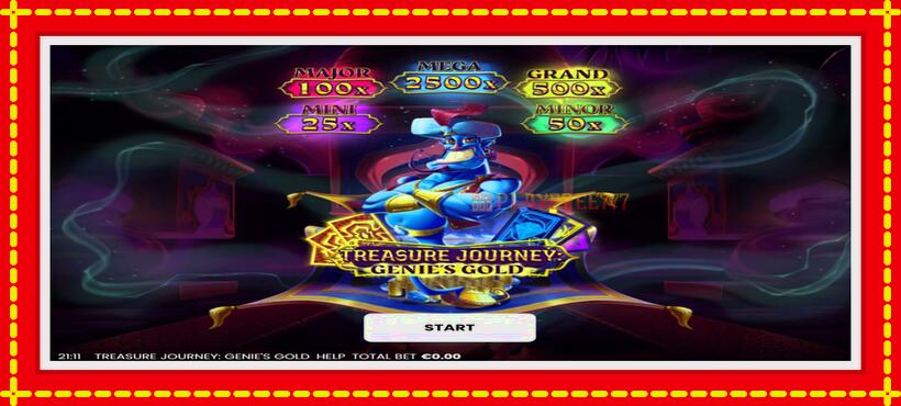 Slot machine Treasure Journey: Genies Gold with access to free game online, picture 1