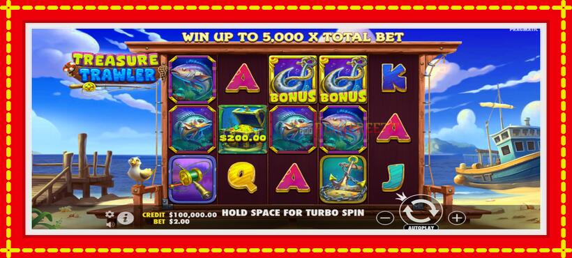 Slot machine Treasure Trawler with access to free game online, picture 2