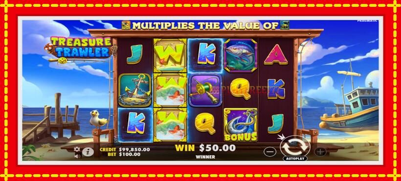 Slot machine Treasure Trawler with access to free game online, picture 3