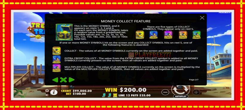 Slot machine Treasure Trawler with access to free game online, picture 6