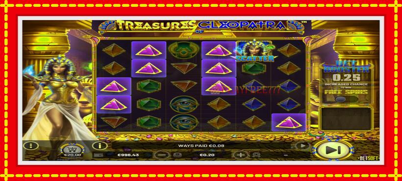 Slot machine Treasures of Cleopatra with access to free game online, picture 2