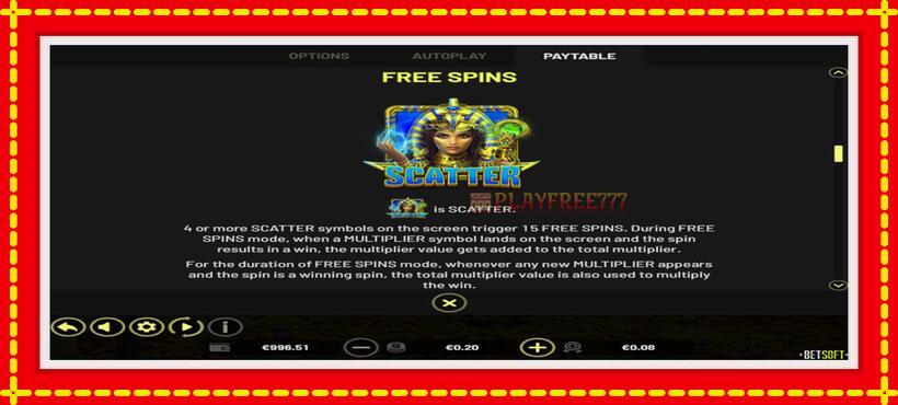 Slot machine Treasures of Cleopatra with access to free game online, picture 5