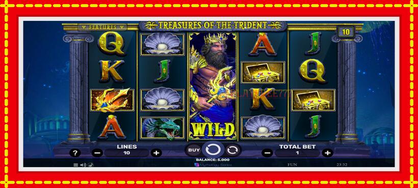 Slot machine Treasures of the Trident with access to free game online, picture 2