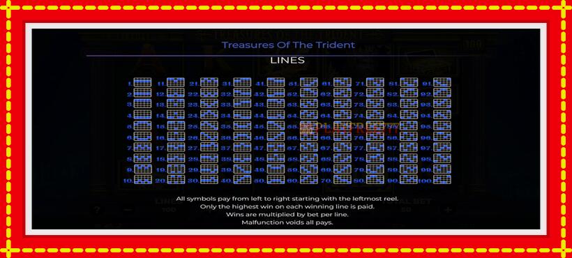 Slot machine Treasures of the Trident with access to free game online, picture 7