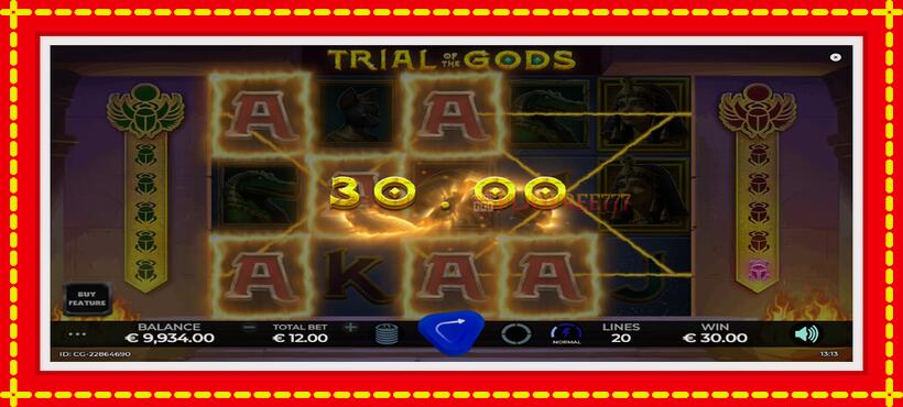 Slot machine Trial of the Gods with access to free game online, picture 4