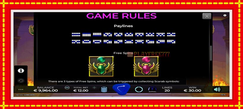 Slot machine Trial of the Gods with access to free game online, picture 7