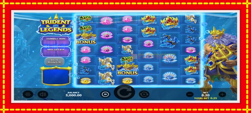 Slot machine Trident of Legends with access to free game online, picture 1