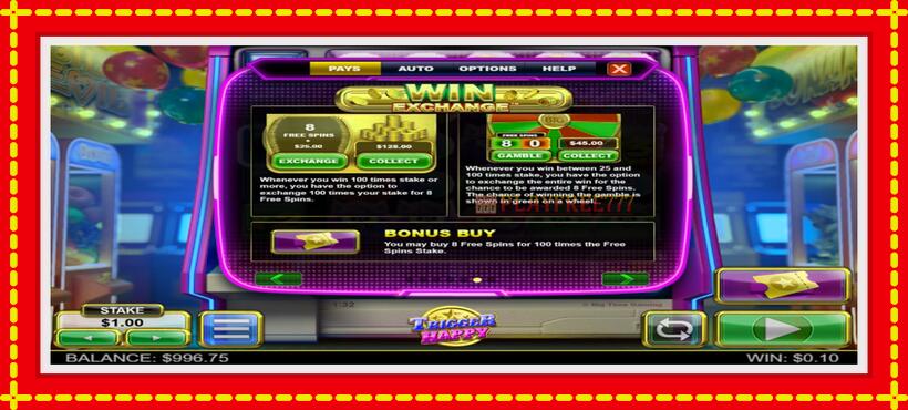 Slot machine Trigger Happy with access to free game online, picture 7