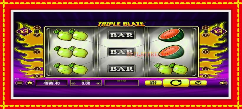 Slot machine Triple Blaze with access to free game online, picture 1