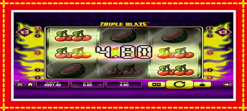 Slot machine Triple Blaze with access to free game online, picture 2