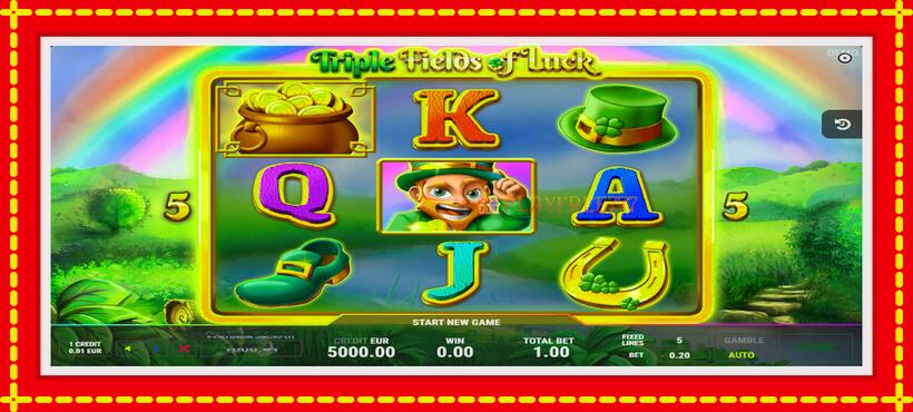 Slot machine Triple Fields of Luck with access to free game online, picture 1