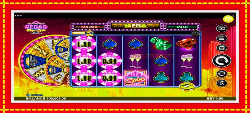 Slot machine Triple Vegas Mega Spin with access to free game online, picture 3