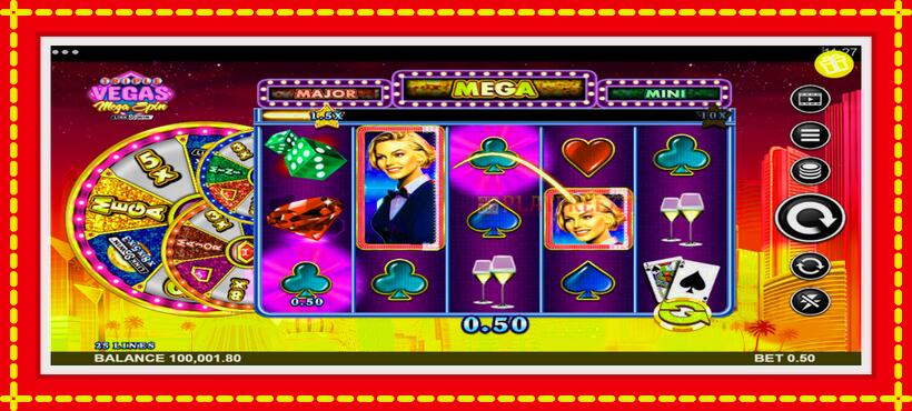 Slot machine Triple Vegas Mega Spin with access to free game online, picture 4