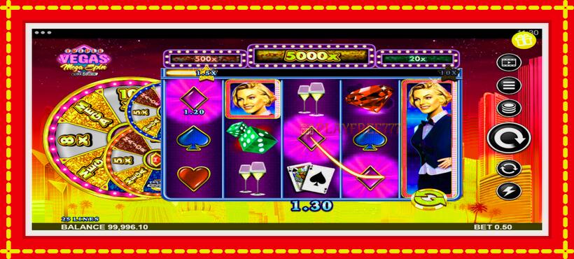 Slot machine Triple Vegas Mega Spin with access to free game online, picture 5