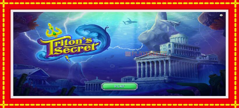 Slot machine Tritons Secret with access to free game online, picture 1