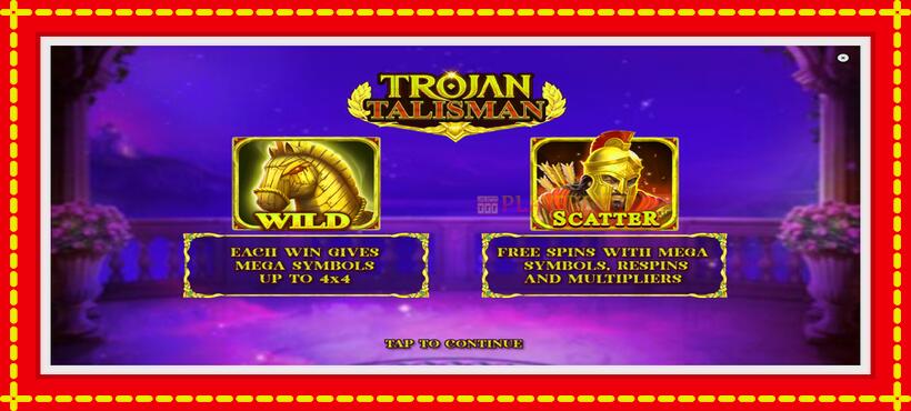 Slot machine Trojan Talisman with access to free game online, picture 1