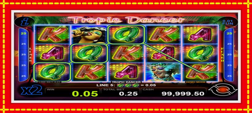 Slot machine Tropic Dancer with access to free game online, picture 2