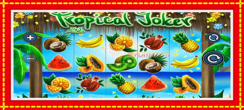 Slot machine Tropical Joker with access to free game online, picture 1