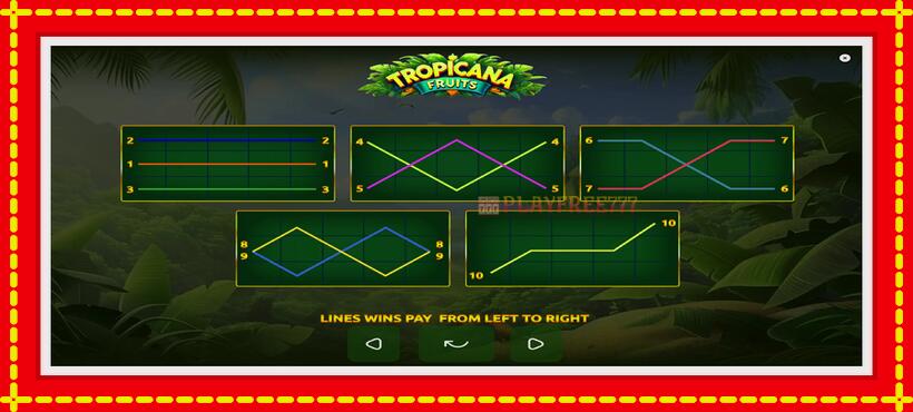 Slot machine Tropicana Fruits with access to free game online, picture 7