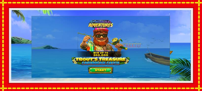 Slot machine Trouts Treasure Caribbean Catch with access to free game online, picture 1