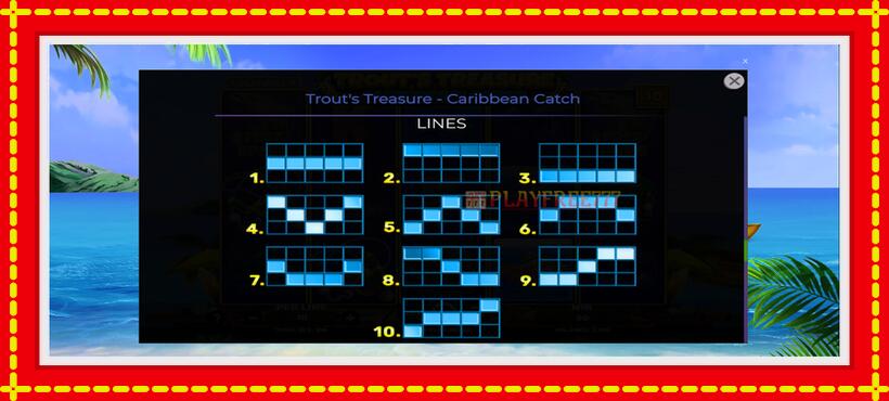 Slot machine Trouts Treasure Caribbean Catch with access to free game online, picture 7