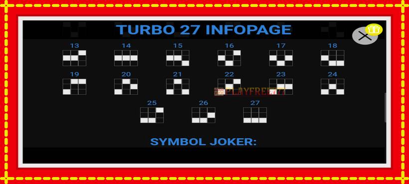 Slot machine Turbo 27 with access to free game online, picture 5