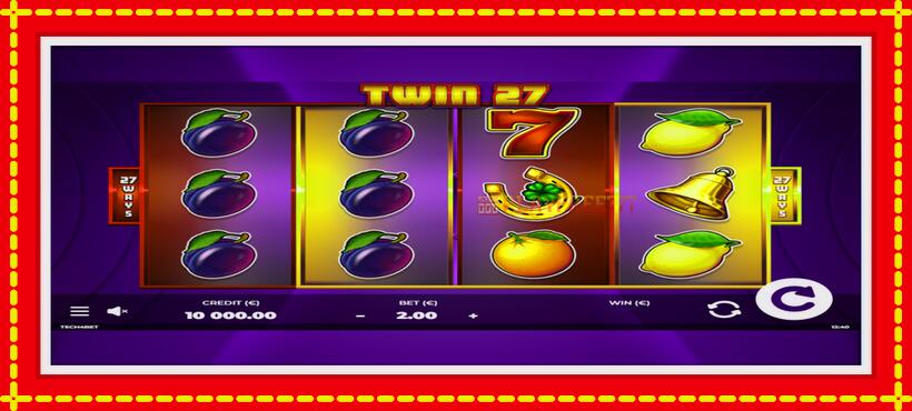 Slot machine Twin27 with access to free game online, picture 1