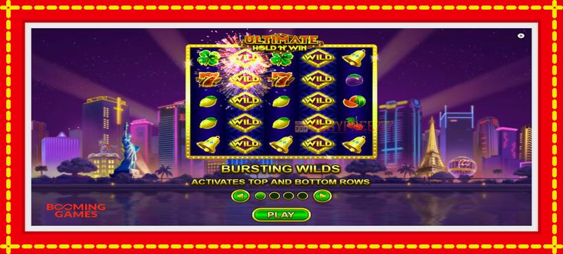 Slot machine Ultimate Hold N Win with access to free game online, picture 1