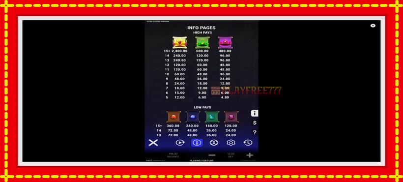 Slot machine Ultra Cluster Kingdom with access to free game online, picture 6