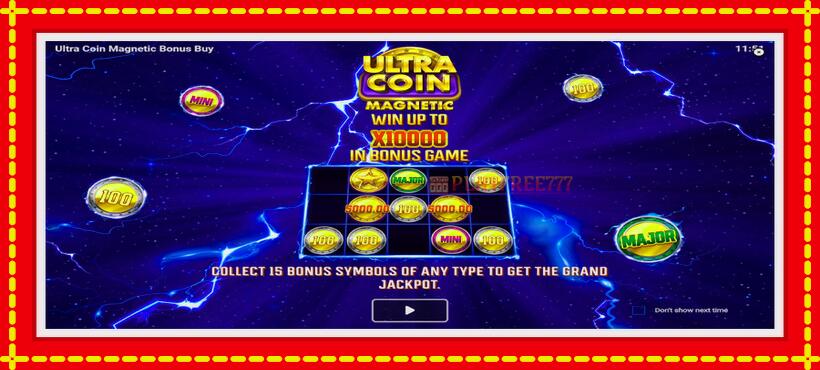 Slot machine Ultra Coin Magnetic Bonus Buy with access to free game online, picture 1