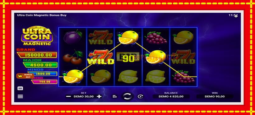 Slot machine Ultra Coin Magnetic Bonus Buy with access to free game online, picture 3